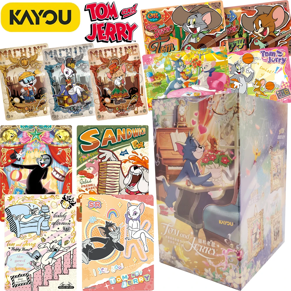 KAYOU Genuine Tom and Jerry Collection Cards Cartoon Protagonist Sweet Romantic Date Surprise Theme Rare Limited Cards Fine Gift
KAYOU Genuine Tom and Jerry Collection Cards Cartoon Protagonist Sweet Romantic Date Surprise Theme Rare Limited Cards Fine Gift