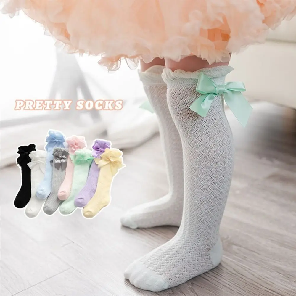 Breathable Solid Color Bow Lace Socks Bubble Socks Mesh Mid-Tube Hosiery Autumn&Winter Korean Style Thin Stockings Women
Breathable Solid Color Bow Lace Socks Bubble Socks Mesh Mid-Tube Hosiery Autumn&Winter Korean Style Thin Stockings Women