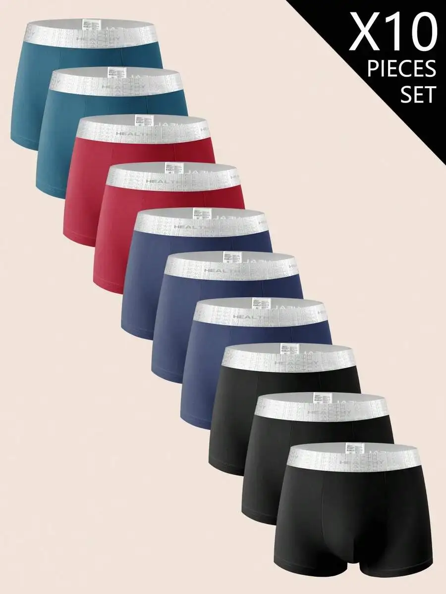 10pcs Mens Solid Color Briefs With Letter Waistband Soft Comfortable Everyday Underwear
10pcs Mens Solid Color Briefs With Letter Waistband Soft Comfortable Everyday Underwear