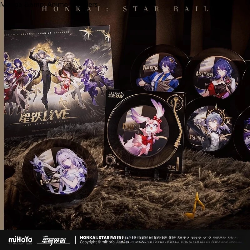 Официальная подарочная коробка MiHoYo Honkai: Star Rail LIVE, акриловая подставка, коллекция компакт-дисков, памятная подарочная коробка, талисман, студенческий подарок для фанатов
Официальная подарочная коробка MiHoYo Honkai: Star Rail LIVE, акриловая подставка, коллекция компакт-дисков, памятная подарочная коробка, талисман, студенческий подарок для фанатов