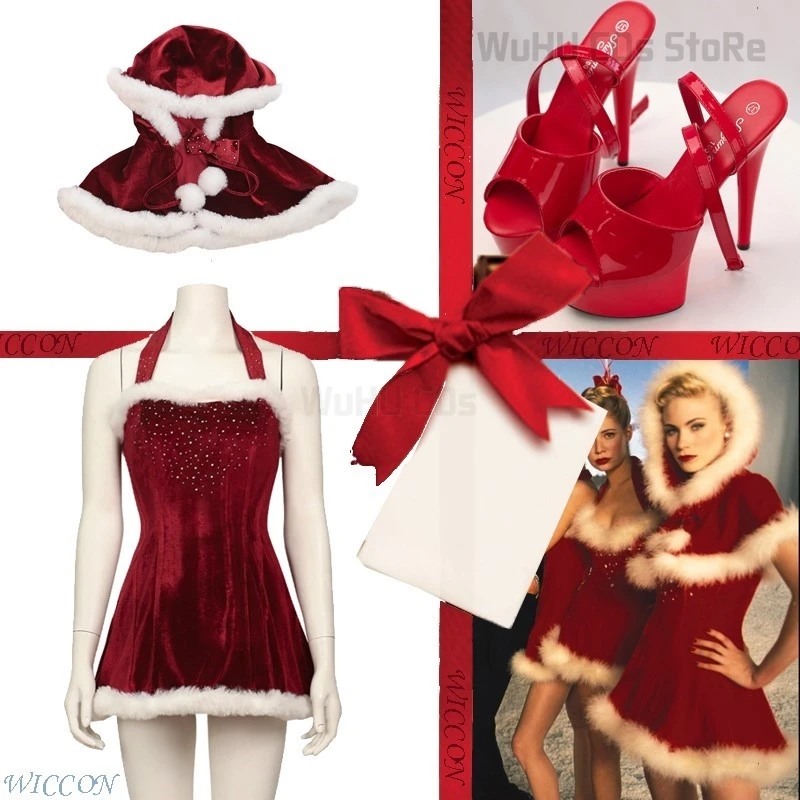 Love Movie Actually Sarah Natalie Cosplay Santa Dress Red Velvet Clothing Halloween Christmas Party Women Sexy Style Outfit Cape
Love Movie Actually Sarah Natalie Cosplay Santa Dress Red Velvet Clothing Halloween Christmas Party Women Sexy Style Outfit Cape