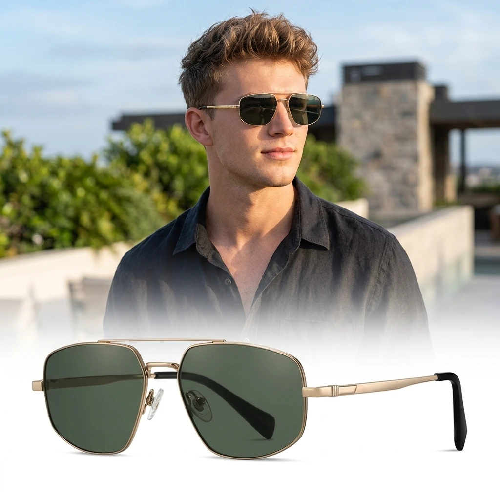 Men Sunglasses Glass HD Lenses Sun Glasses Titanium Pilot Eyeglasses Frame Driving Travel Goggles Anti UV Shade Eyewear
Men Sunglasses Glass HD Lenses Sun Glasses Titanium Pilot Eyeglasses Frame Driving Travel Goggles Anti UV Shade Eyewear