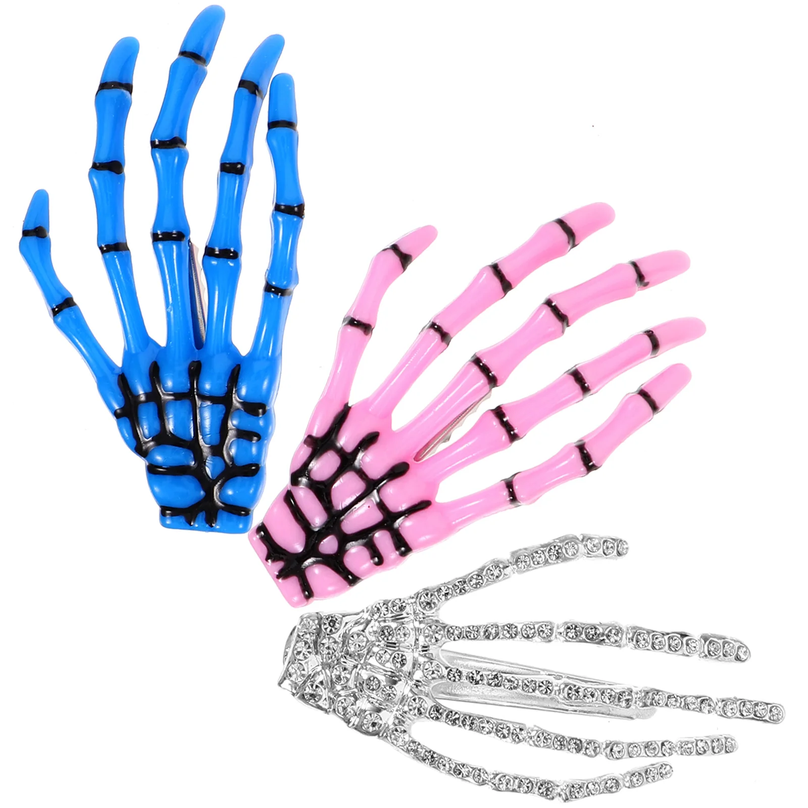 3Pcs H Hair Clips Alloy Skull Claw Barrettes Thick Hair Party Halloween Accessories Blue Bone Decorative
3Pcs H Hair Clips Alloy Skull Claw Barrettes Thick Hair Party Halloween Accessories Blue Bone Decorative