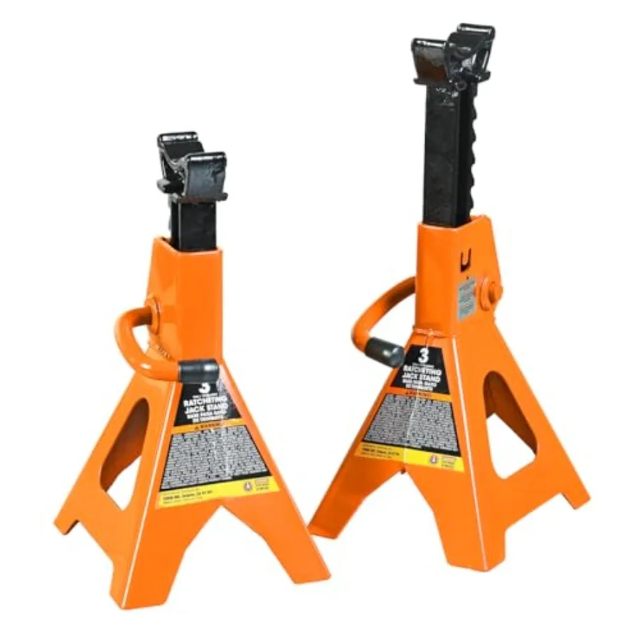 3T 6600LB Adjustable Lock Car Jack Stands Steel Black Durable Stable Support for Vehicles 2 Pack
3T 6600LB Adjustable Lock Car Jack Stands Steel Black Durable Stable Support for Vehicles 2 Pack