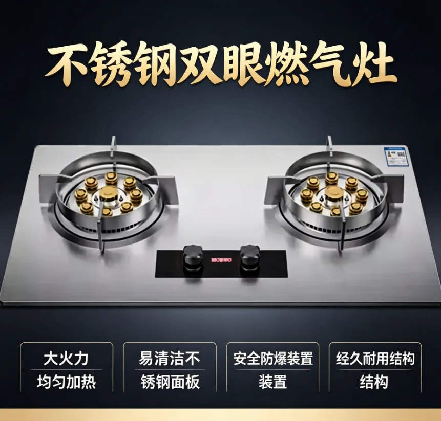 Sakura High Power Gas Stove Double Burner Natural Gas Kitchen Tabletop LPG Embedded Energy Saving IAC
Sakura High Power Gas Stove Double Burner Natural Gas Kitchen Tabletop LPG Embedded Energy Saving IAC