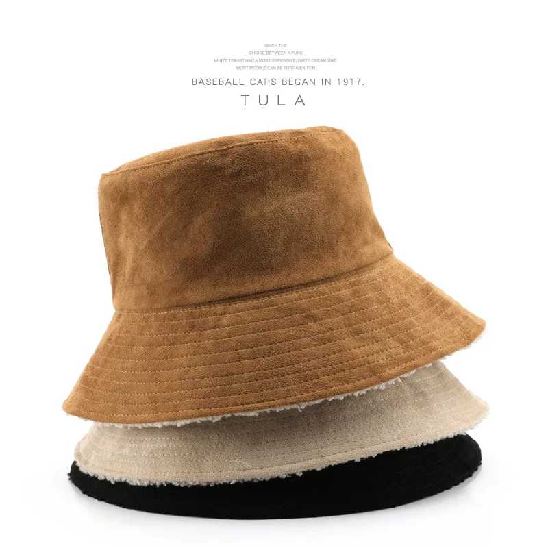 Spring and Autumn Outside Chamois Inside Fleece Flat Top Bucket Hat Solid Color Light Plate Fashion Cap
Spring and Autumn Outside Chamois Inside Fleece Flat Top Bucket Hat Solid Color Light Plate Fashion Cap