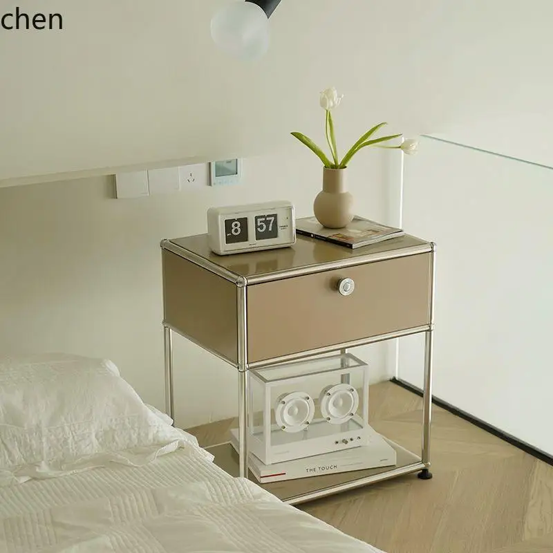 HYS Bedside Table Bedroom Modern Simple Storage Rack Module Storage TV Side Cabinet Stainless Steel
HYS Bedside Table Bedroom Modern Simple Storage Rack Module Storage TV Side Cabinet Stainless Steel