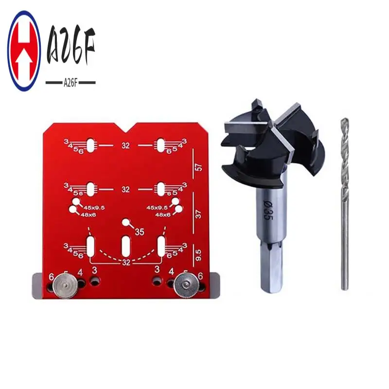 A26F-Cabinet Hinge Jig,Adjustable Drilling 35Mm Drill Guide Concealed Hinge Jig,Fits 45Mm & 48Mm Two-Hole Distance Hinges
A26F-Cabinet Hinge Jig,Adjustable Drilling 35Mm Drill Guide Concealed Hinge Jig,Fits 45Mm & 48Mm Two-Hole Distance Hinges