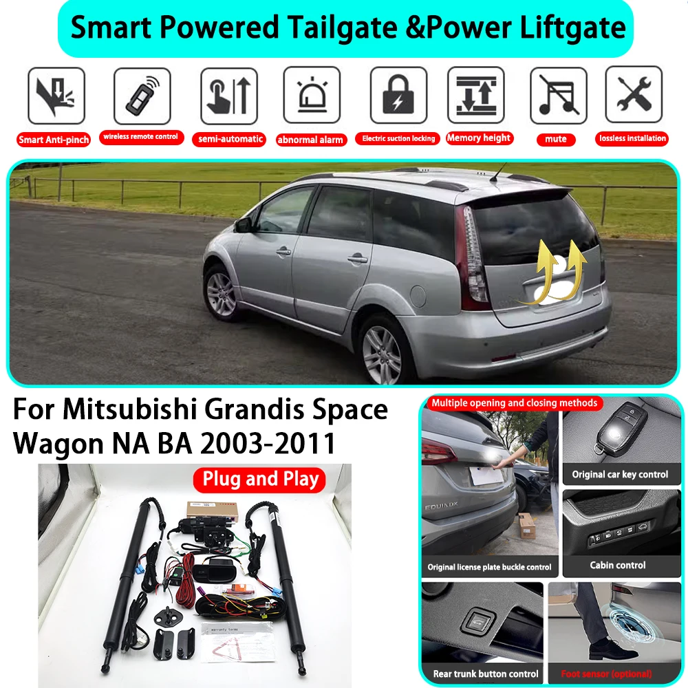for Mitsubishi Grandis Space Wagon NA BA 2003-2011 Smart Automatic Powered Tailgate Electric Power Tailgate Lift Kit Key Close
for Mitsubishi Grandis Space Wagon NA BA 2003-2011 Smart Automatic Powered Tailgate Electric Power Tailgate Lift Kit Key Close