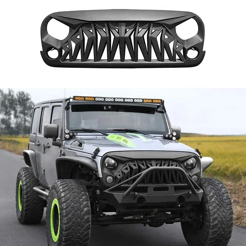 Modified Front Bumper Upper Grille 4X4 offroad Racing Grills Matte Black Pick Up Accessories For Jeep Wrangler JK JKU 2007-2017
Modified Front Bumper Upper Grille 4X4 offroad Racing Grills Matte Black Pick Up Accessories For Jeep Wrangler JK JKU 2007-2017
