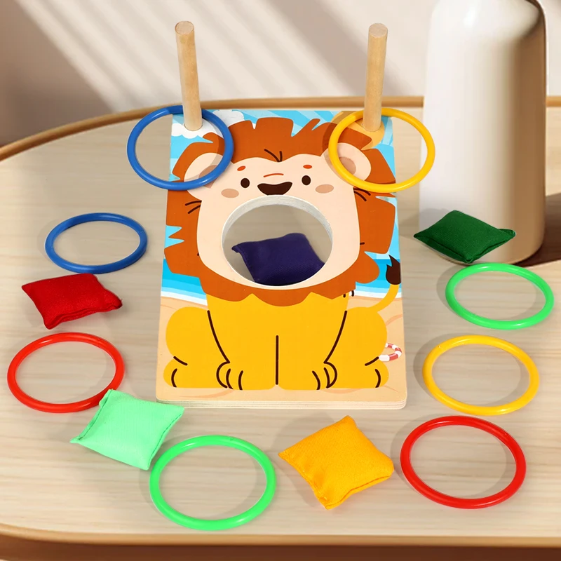 Cute Sandbag Ring Tossing Throwing Game Wooden Montessori Hand-Eye Coordination Puzzle Toy Indoor Outdoor Xmas Party For Toddler
Cute Sandbag Ring Tossing Throwing Game Wooden Montessori Hand-Eye Coordination Puzzle Toy Indoor Outdoor Xmas Party For Toddler