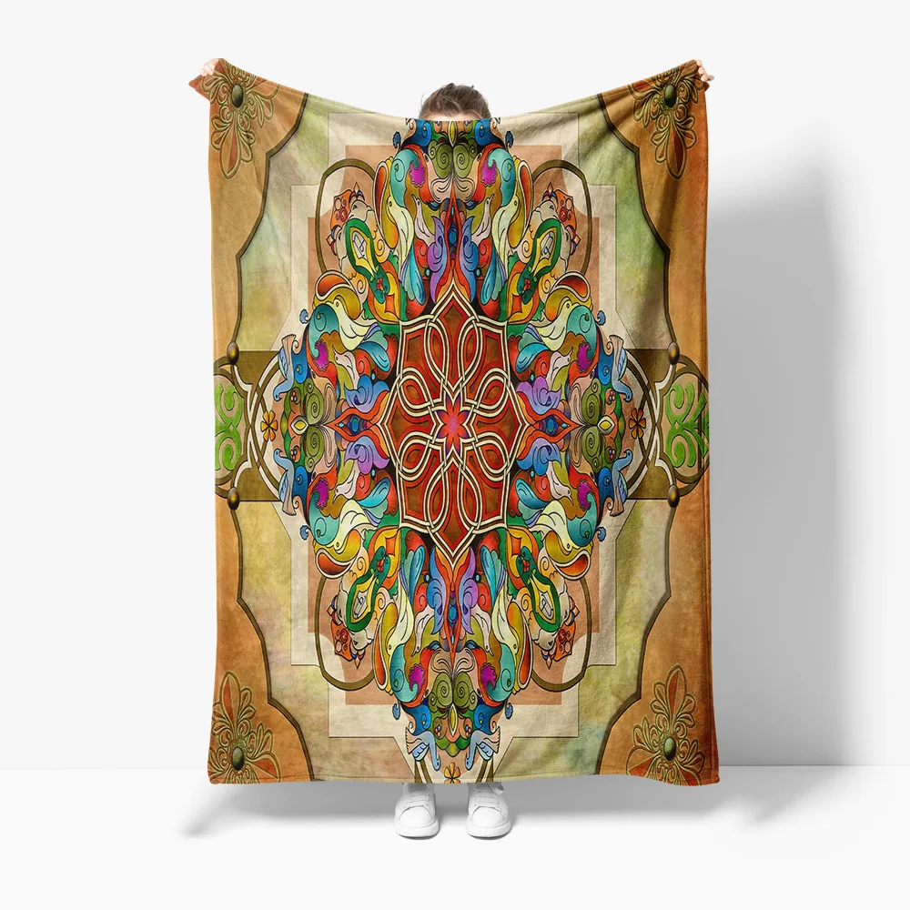 Bohemian Paisley Ethnic Mandala Colorful Floral Decorative Throw Blanket Bedspread Sofa Cover
Bohemian Paisley Ethnic Mandala Colorful Floral Decorative Throw Blanket Bedspread Sofa Cover