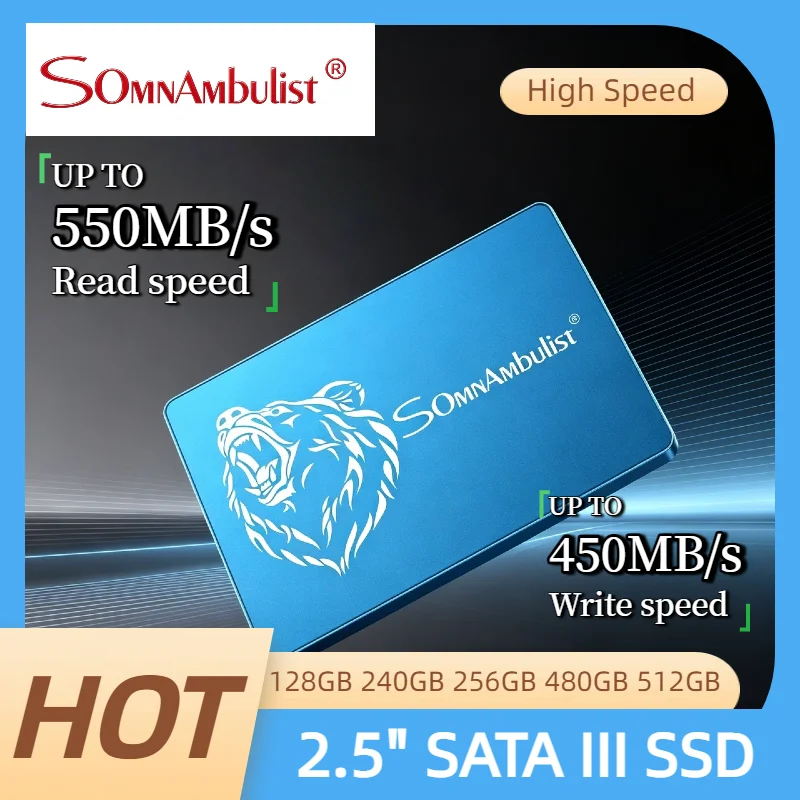 SomnAmbulist 2.5 Inch SATA Interface SSD 1TB Large Capacity Solid State Drive for Laptop Desktop High Speed Internal Storage Pro
SomnAmbulist 2.5 Inch SATA Interface SSD 1TB Large Capacity Solid State Drive for Laptop Desktop High Speed Internal Storage Pro