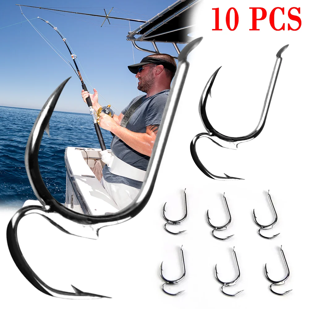 10Pcs Bait Holder Fishing Hooks Barbed Offset Circle Hooks Size 5 7 11 Double Hook Rig Sharp Fish Hooks for River Fishing
10Pcs Bait Holder Fishing Hooks Barbed Offset Circle Hooks Size 5 7 11 Double Hook Rig Sharp Fish Hooks for River Fishing