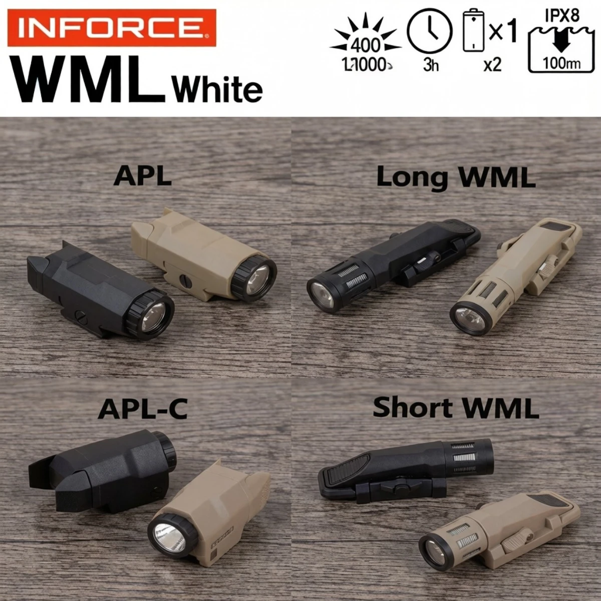 Тактический подвесной фонарь INFORCE WML APL из нейлона, для страйкбола, с постоянным и стробоскопическим режимами, фонарик-лампа
Тактический подвесной фонарь INFORCE WML APL из нейлона, для страйкбола, с постоянным и стробоскопическим режимами, фонарик-лампа