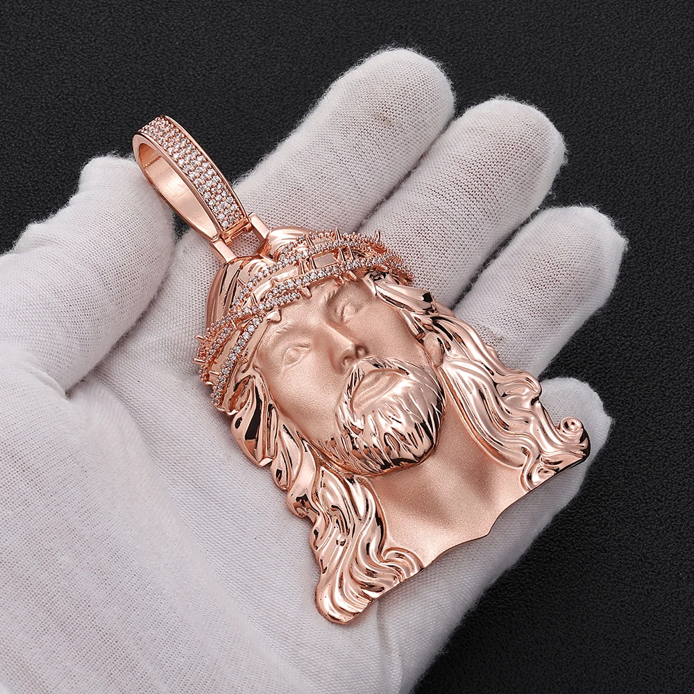 ESKEEM Hip Hop Style Religious Jesus Head Amulet Charm Necklaces Iced Out Crown of Thorns Jesus Pendant for Men Vintage Gift
ESKEEM Hip Hop Style Religious Jesus Head Amulet Charm Necklaces Iced Out Crown of Thorns Jesus Pendant for Men Vintage Gift