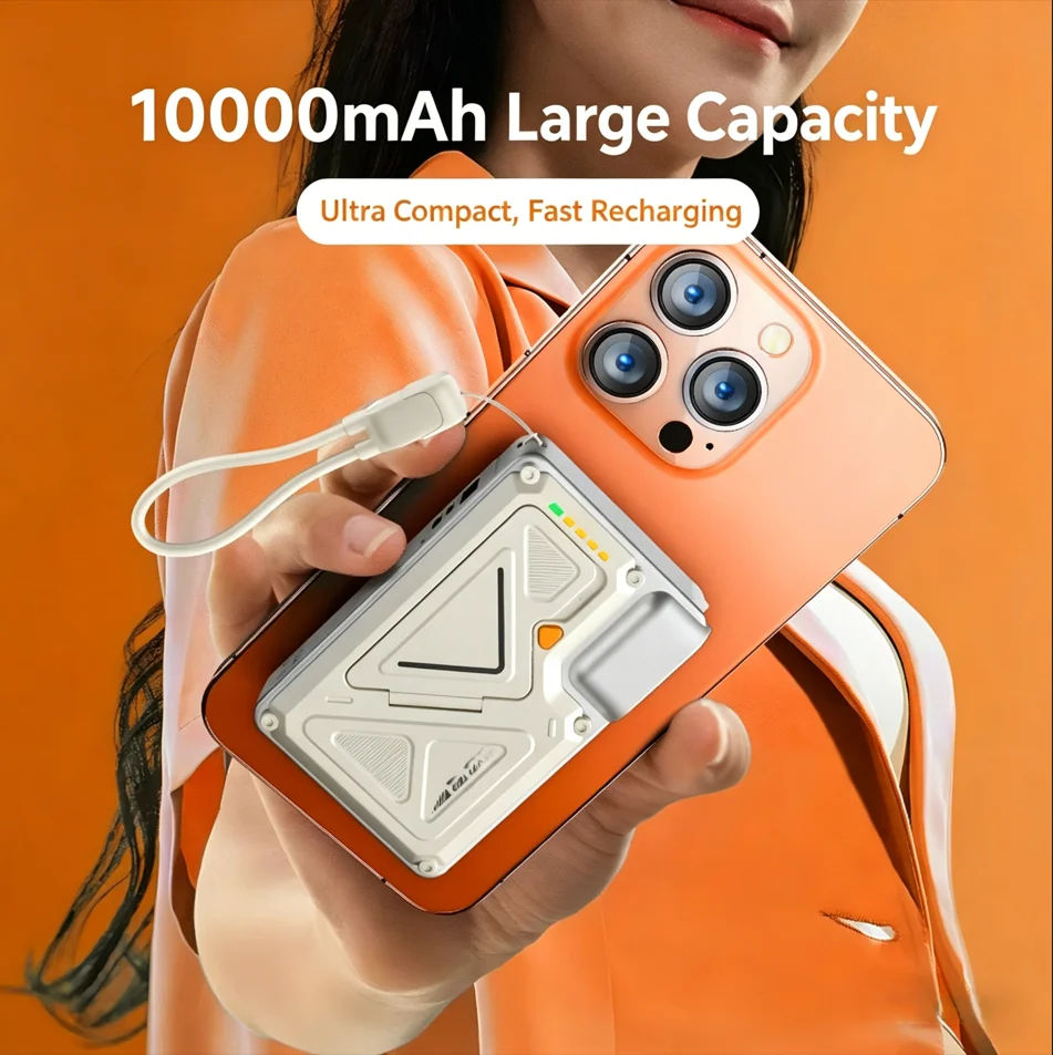 New 35W Portable Magnetic Power Bank AC Input Wireless Fast Charging 10000mah PowerBank with bracket for samsung iphone
New 35W Portable Magnetic Power Bank AC Input Wireless Fast Charging 10000mah PowerBank with bracket for samsung iphone