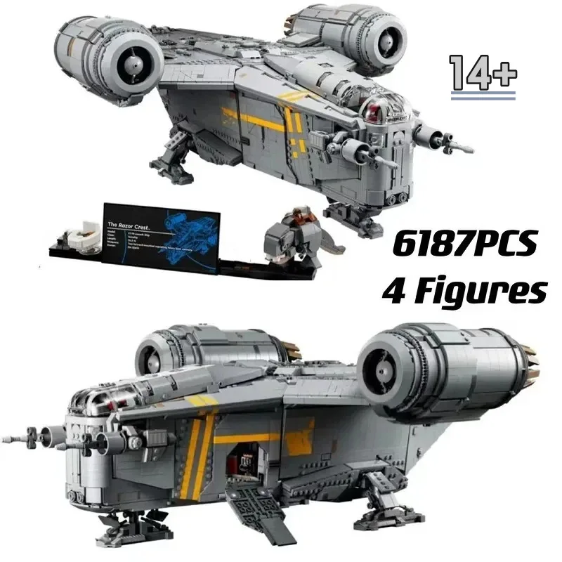Конструктор Disney Instant 75331 UCS The Razor Crest, 6187 деталей, космический корабль, подарки для детей на день рождения, сувениры для вечеринок
Конструктор Disney Instant 75331 UCS The Razor Crest, 6187 деталей, космический корабль, подарки для детей на день рождения, сувениры для вечеринок