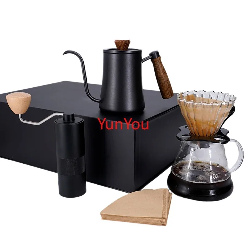 Household coffee hand brewing set, premium gift box, business gift, convenient five piece set, hand brewing pot, grinder set
Household coffee hand brewing set, premium gift box, business gift, convenient five piece set, hand brewing pot, grinder set