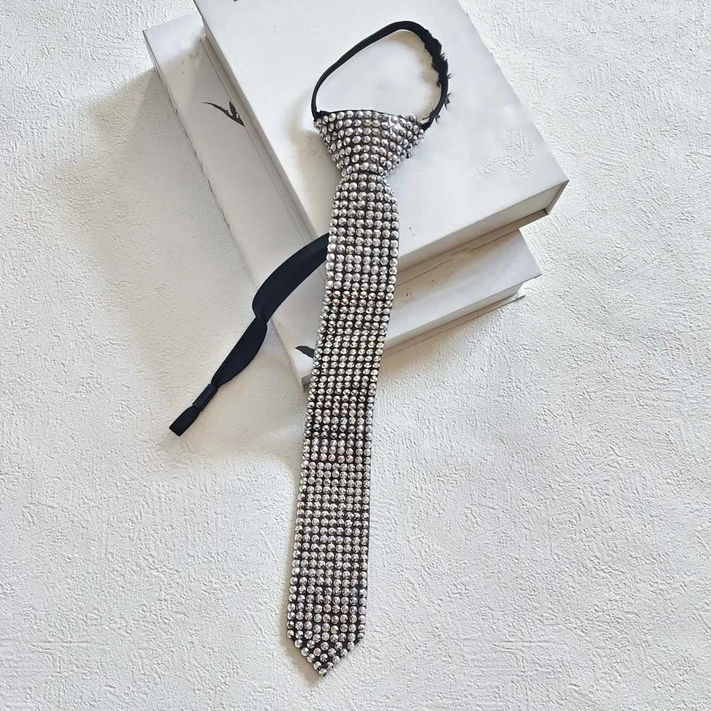Y2K Locomotive Style Full Rhinestone Tie Black Geometric Punk Style Long Necktie Necklace Choker Pre-tied Tie Women
Y2K Locomotive Style Full Rhinestone Tie Black Geometric Punk Style Long Necktie Necklace Choker Pre-tied Tie Women