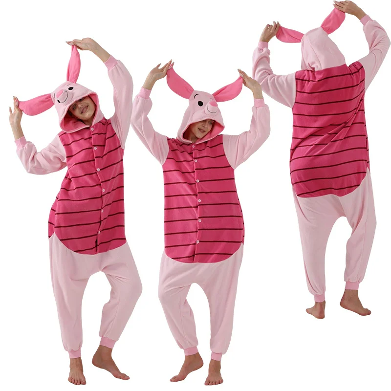 Cartoon Piglet Pig Polar Fleece Jumpsuit Pajamas Onesie Piglet Pig Cosplay Plush Sleepwear Party Wear Adults Children Halloween
Cartoon Piglet Pig Polar Fleece Jumpsuit Pajamas Onesie Piglet Pig Cosplay Plush Sleepwear Party Wear Adults Children Halloween