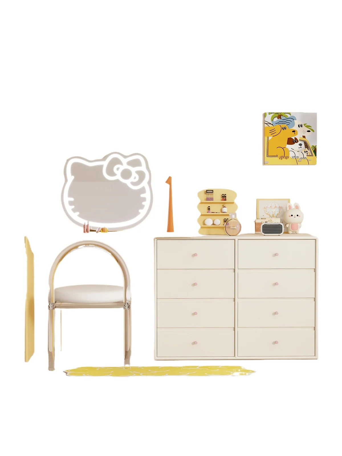 Cream cheese dresser corner makeup table bedroom dresser small apartment space saving dressing storage cabinet
Cream cheese dresser corner makeup table bedroom dresser small apartment space saving dressing storage cabinet