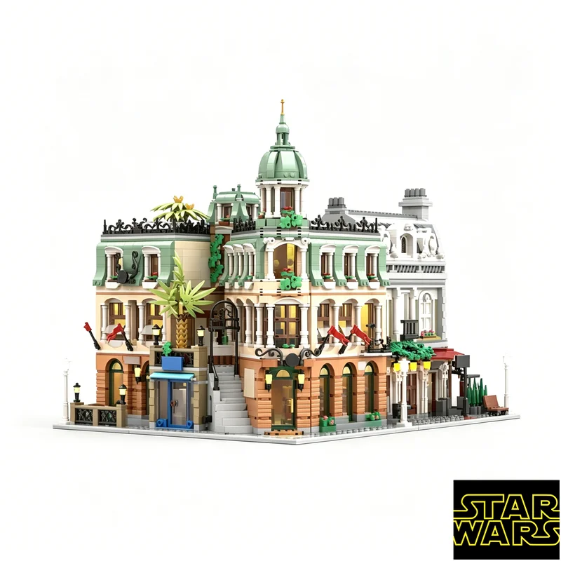 5198pcs MOC Star Wars Grand Boutique Hotel 10297x2 Architecture Puzzle Creative Brick Model DIY Birthday Gifts
5198pcs MOC Star Wars Grand Boutique Hotel 10297x2 Architecture Puzzle Creative Brick Model DIY Birthday Gifts
