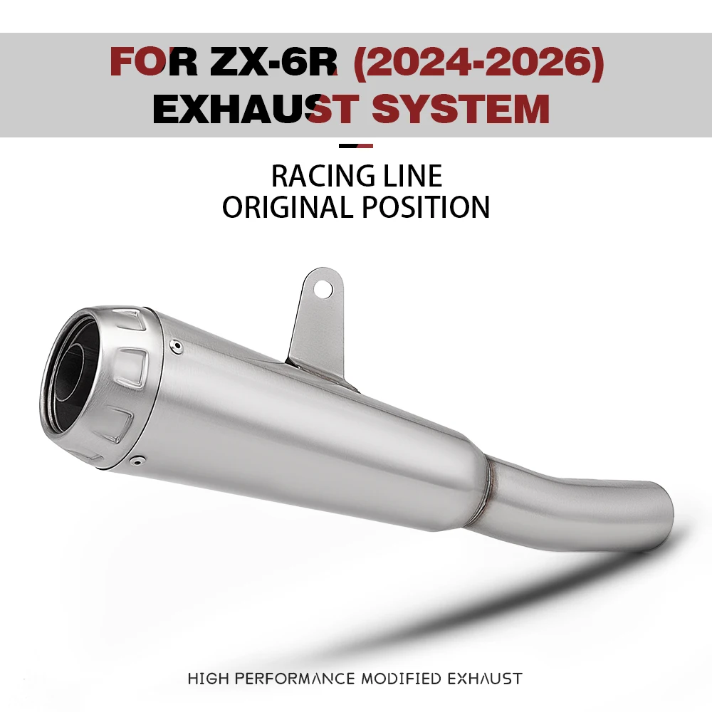 Motorcycle Exhaust Escape System Mid Link Pipe Muffler with DB killer For ZX6R ZX-6R 2024-2026
Motorcycle Exhaust Escape System Mid Link Pipe Muffler with DB killer For ZX6R ZX-6R 2024-2026