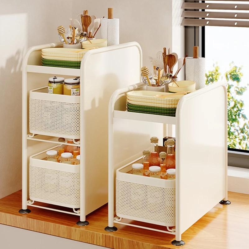 Stable Kitchen seasoning rack Narrow slot seasoning tank Storage rack Side magnetic hanger Pull-out countertop storage cabinet
Stable Kitchen seasoning rack Narrow slot seasoning tank Storage rack Side magnetic hanger Pull-out countertop storage cabinet