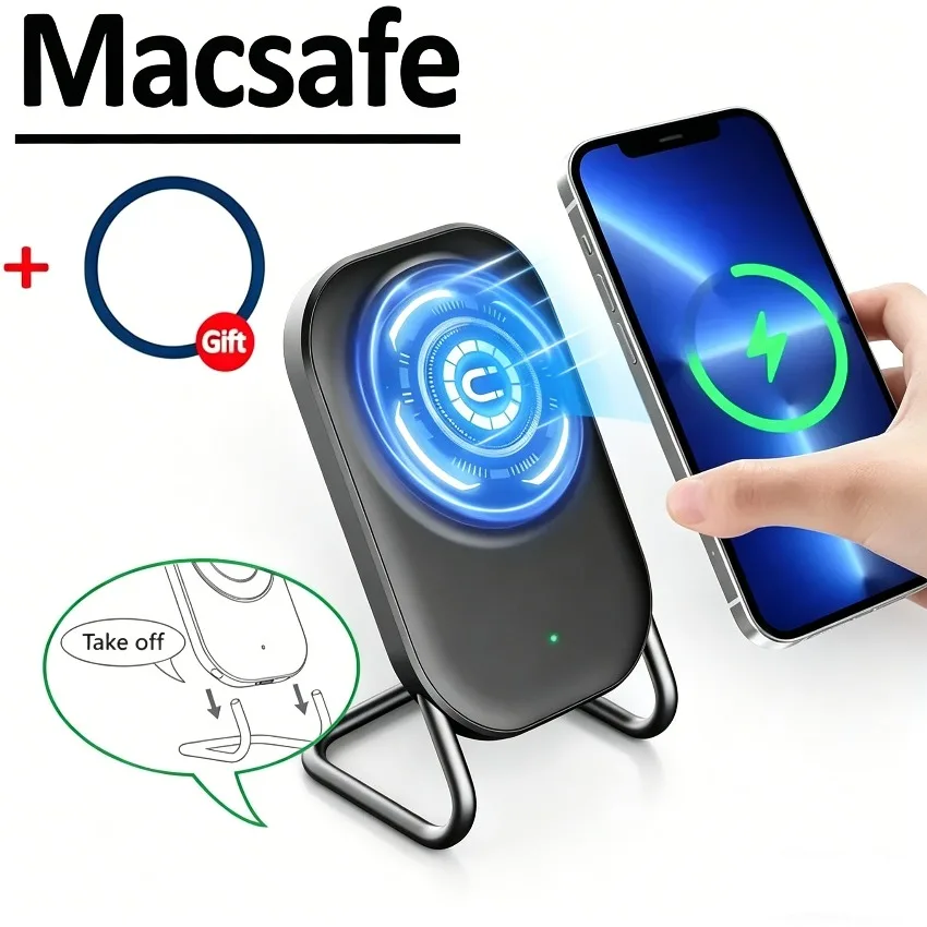 Magnetic Wireless Charger Detachable Adjustable Desktop Stand Fast Charging Station Compatible With iPhone 17 16 15 14 13 Series
Magnetic Wireless Charger Detachable Adjustable Desktop Stand Fast Charging Station Compatible With iPhone 17 16 15 14 13 Series