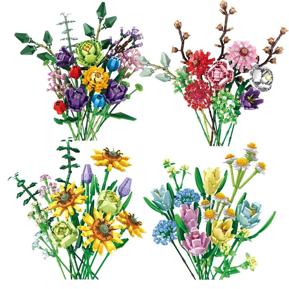Конструктор «Букет бессмертных цветов»: Романтические розы из кирпичиков для декора дома, забавные игрушки DIY для девочек, подарок на день рождения
Конструктор «Букет бессмертных цветов»: Романтические розы из кирпичиков для декора дома, забавные игрушки DIY для девочек, подарок на день рождения