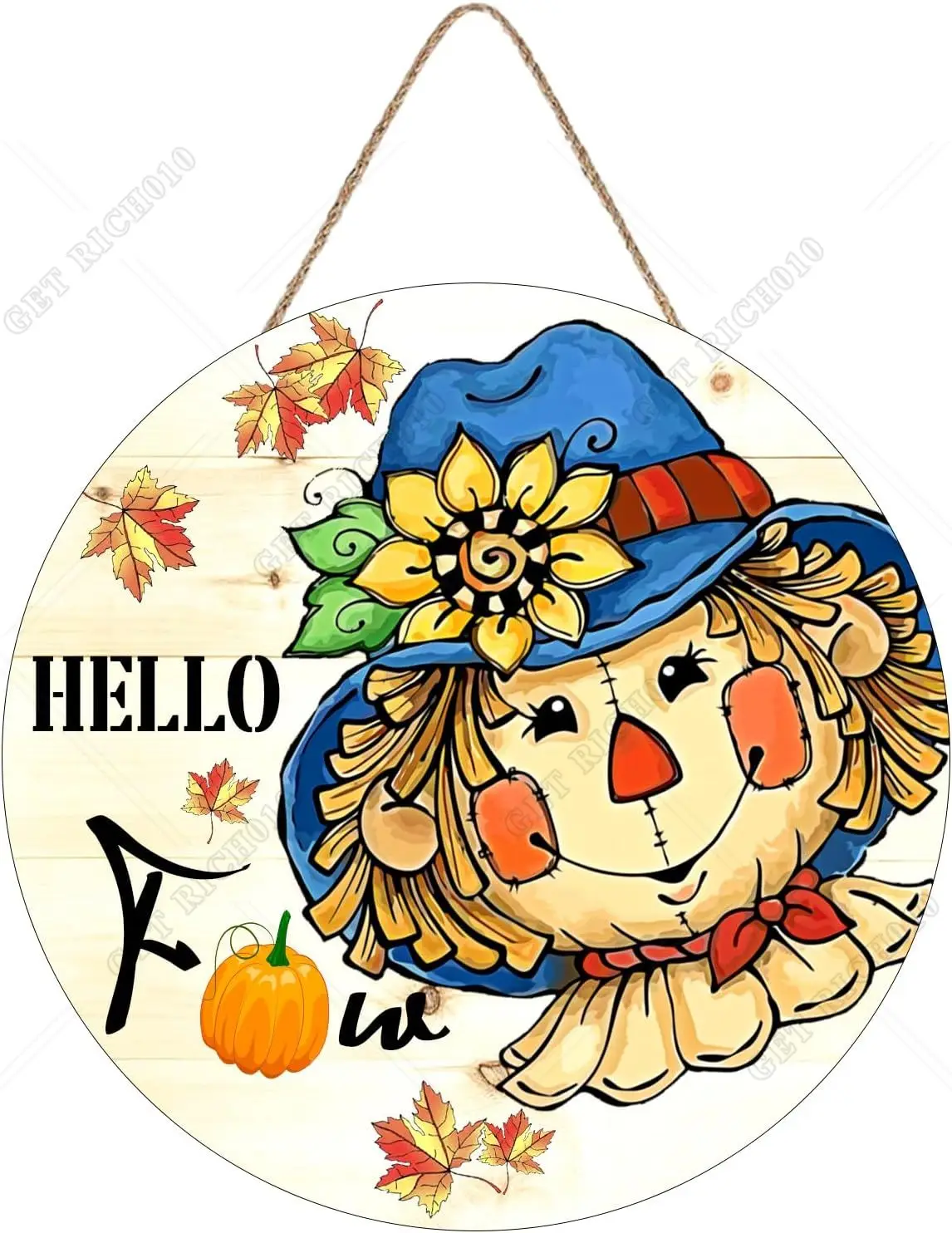 Hello Fall Scarecrow Sign for Front Door Decor Autumn Harvest Maple Leaf Wood Door Hanger Farmhouse Rustic Thanksgiving 12in
Hello Fall Scarecrow Sign for Front Door Decor Autumn Harvest Maple Leaf Wood Door Hanger Farmhouse Rustic Thanksgiving 12in