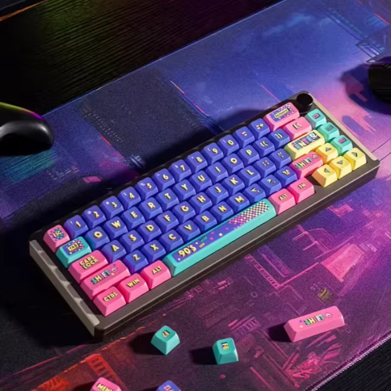 90s' PBT keyboard keycaps sublimate personalized customization creative keycaps MDA height
90s' PBT keyboard keycaps sublimate personalized customization creative keycaps MDA height
