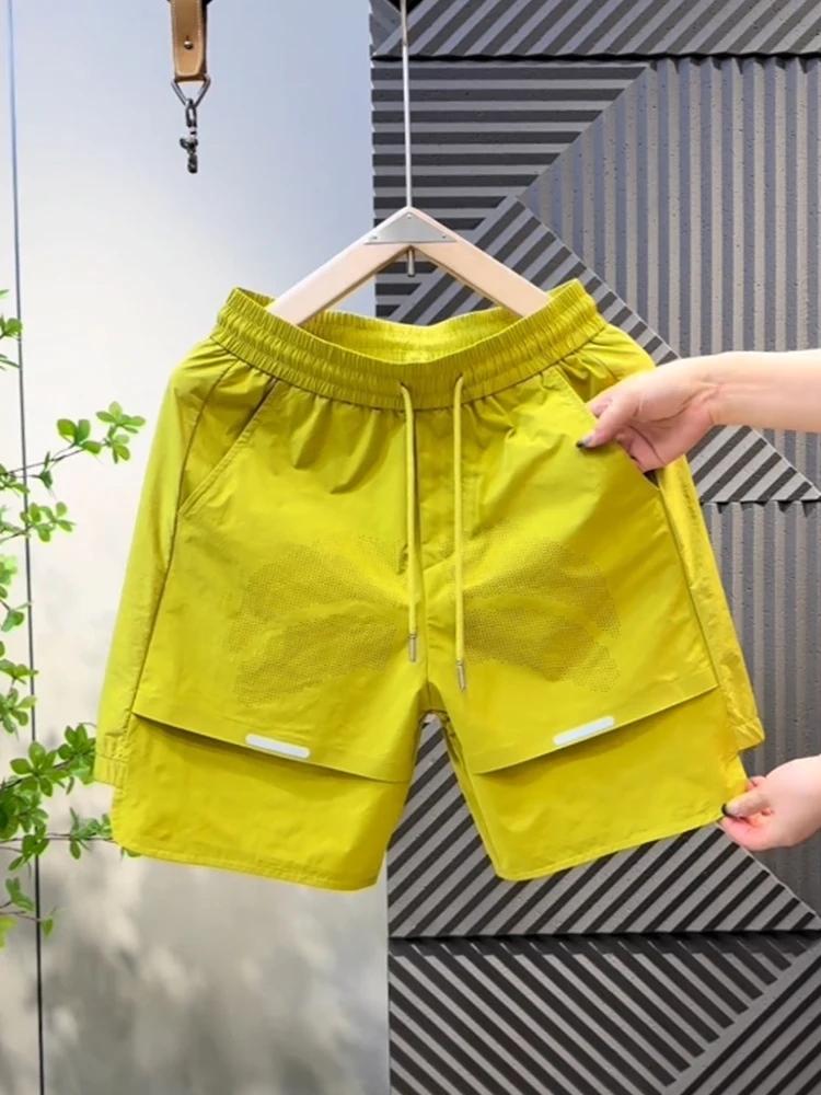 2026 New Men's Beach Short Pants Breathable Mesh Loose Fit Thin Quick Dry Five-Quarter Casual Shorts Polyester Fiber Summer
2026 New Men's Beach Short Pants Breathable Mesh Loose Fit Thin Quick Dry Five-Quarter Casual Shorts Polyester Fiber Summer