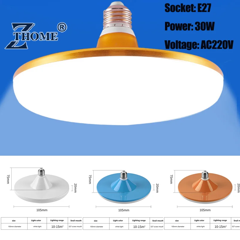 LED Bulb E27 Led Lamp Super Bright 30W 220V UFO Leds Lights Indoor White Lighting Table Lamps Garage Light
LED Bulb E27 Led Lamp Super Bright 30W 220V UFO Leds Lights Indoor White Lighting Table Lamps Garage Light