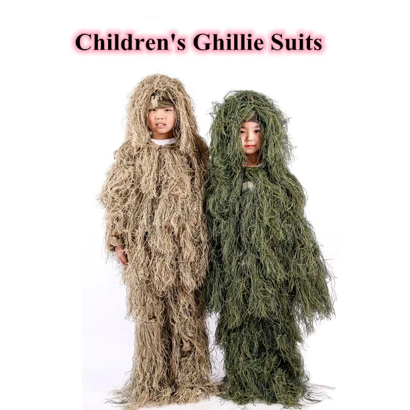 Children's Sniper Jungle Combat Ghillie Clothes Kids Outdoor Camping Hunting Training CS Shooting Stealth Tactical Ghillie Suits
Children's Sniper Jungle Combat Ghillie Clothes Kids Outdoor Camping Hunting Training CS Shooting Stealth Tactical Ghillie Suits
