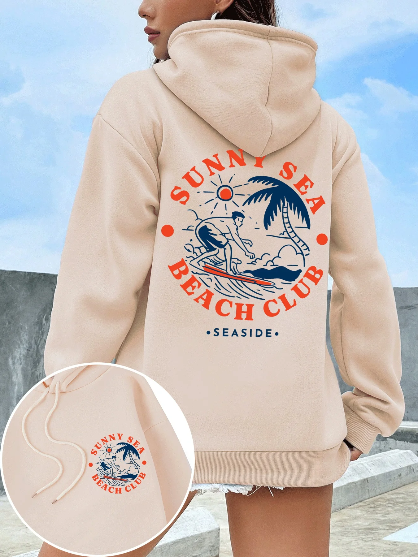 Sunny Sea Beach Club Surf Printing Hoody Women Pocket Y2K Fleece Hoodie Autumn Multicolor Sportswear Hip Hop Loose Clothes
Sunny Sea Beach Club Surf Printing Hoody Women Pocket Y2K Fleece Hoodie Autumn Multicolor Sportswear Hip Hop Loose Clothes
