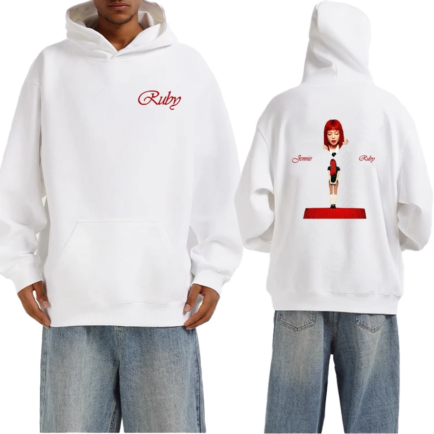 JENNIE Ruby Hoodie 2025 Album Double Sided Print Sweatshirt Korean Fashion Fleece Loose Pullover Men Women Autumn Winter Hoodie
JENNIE Ruby Hoodie 2025 Album Double Sided Print Sweatshirt Korean Fashion Fleece Loose Pullover Men Women Autumn Winter Hoodie