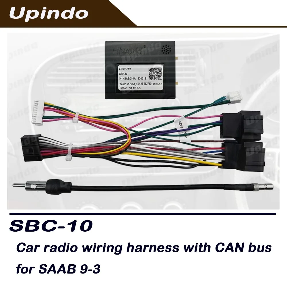 16-Pin Power Wiring Harness Socket Adapter with CAN Bus Decoder for SAAB 9-3 Car Android Radio
16-Pin Power Wiring Harness Socket Adapter with CAN Bus Decoder for SAAB 9-3 Car Android Radio