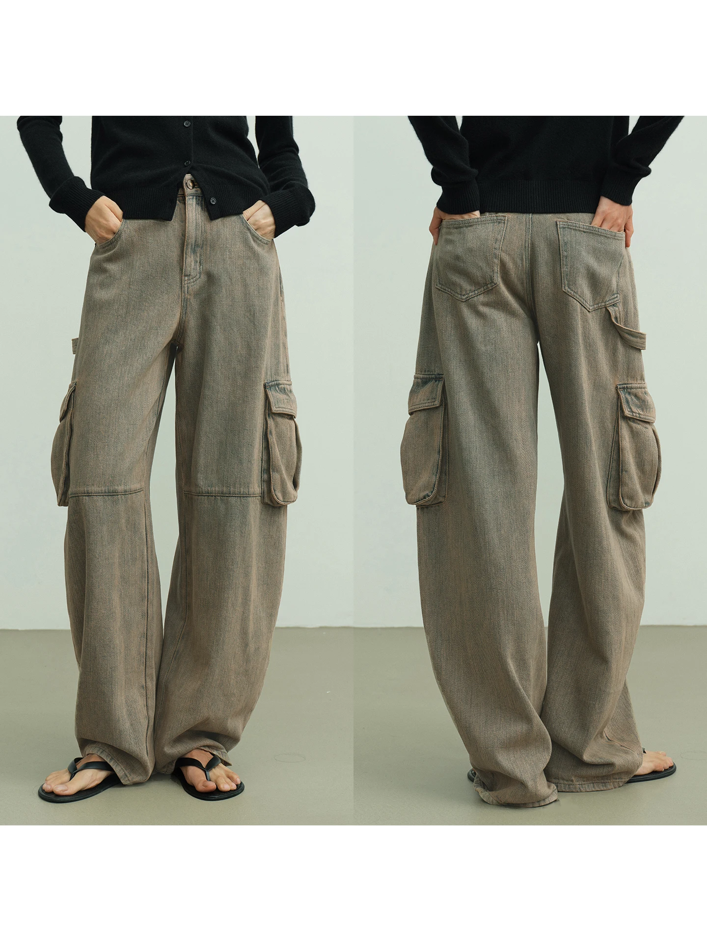 Джинсы Ayuko Banana Workwear женские свободного кроя, винтажные, с эффектом потертости, с небольшими круглыми вырезами, с множеством карманов, повседневные брюки с завышенной талией
Джинсы Ayuko Banana Workwear женские свободного кроя, винтажные, с эффектом потертости, с небольшими круглыми вырезами, с множеством карманов, повседневные брюки с завышенной талией