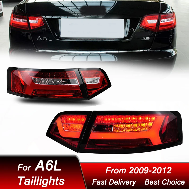 Pop Car Styling Tail Lights For Audi A6 A6L 2009-2012 New Style FULL LED Tail Lamp Dynamic Turn Signal Light Tail Lamp Assembly
Pop Car Styling Tail Lights For Audi A6 A6L 2009-2012 New Style FULL LED Tail Lamp Dynamic Turn Signal Light Tail Lamp Assembly