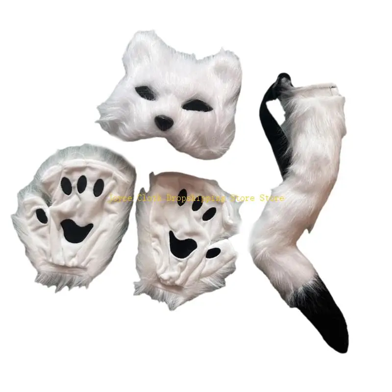 Cats Costume Set Cats Mask Paws Gloves Cats Tail Halloween Cosplay Party Props 10CD
Cats Costume Set Cats Mask Paws Gloves Cats Tail Halloween Cosplay Party Props 10CD