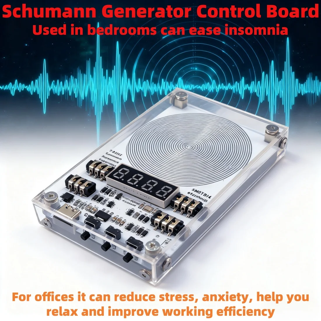 4CH High-Precision 7.83 Schumann Resonance Pure Sine Wave Signal Generator External Antenna for Mentally Physically Health Sleep
4CH High-Precision 7.83 Schumann Resonance Pure Sine Wave Signal Generator External Antenna for Mentally Physically Health Sleep