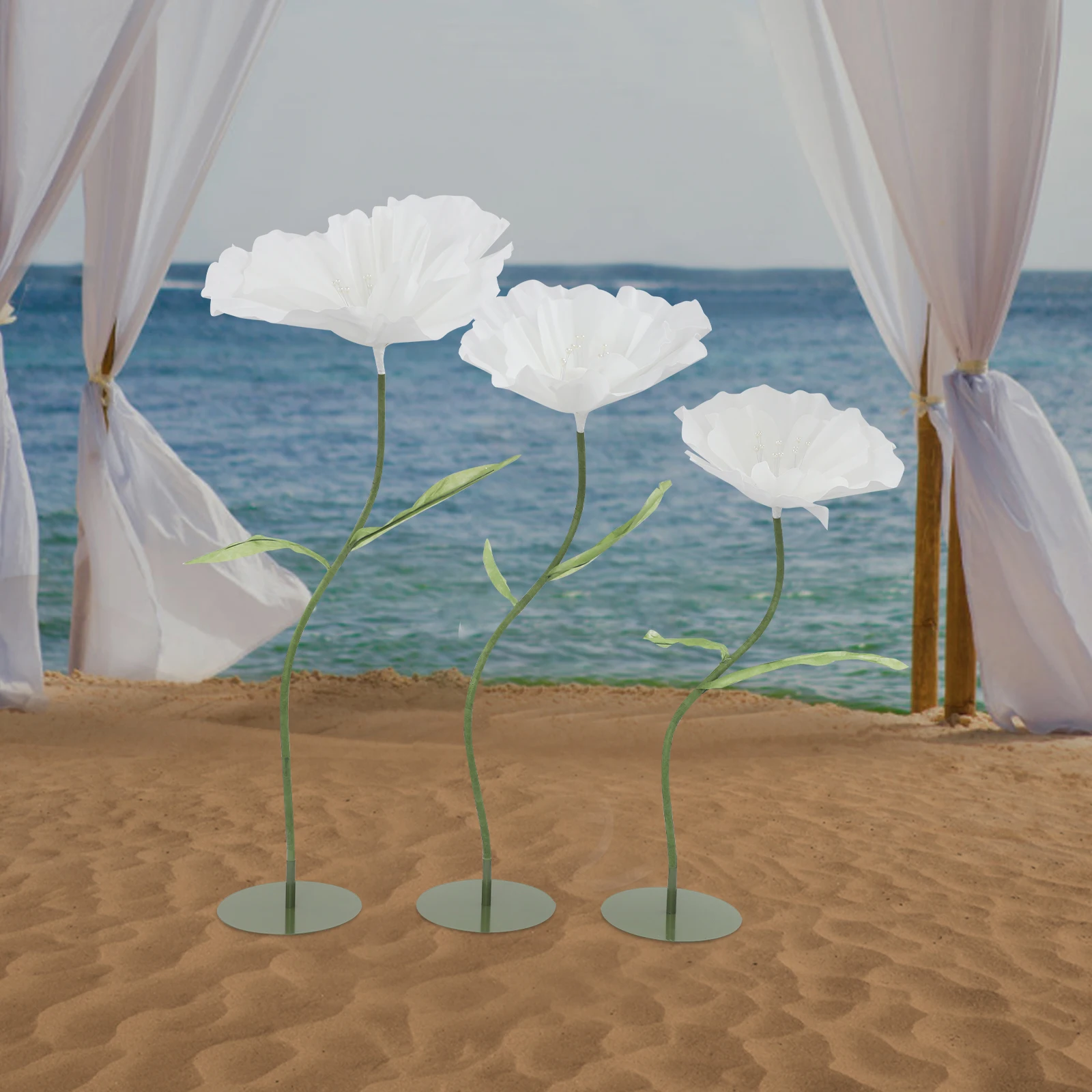 Large Artificial Corn Poppy Flowers 3pcs | Wedding Party Decoration, 100-140cm Height, Handmade Arrangements
Large Artificial Corn Poppy Flowers 3pcs | Wedding Party Decoration, 100-140cm Height, Handmade Arrangements