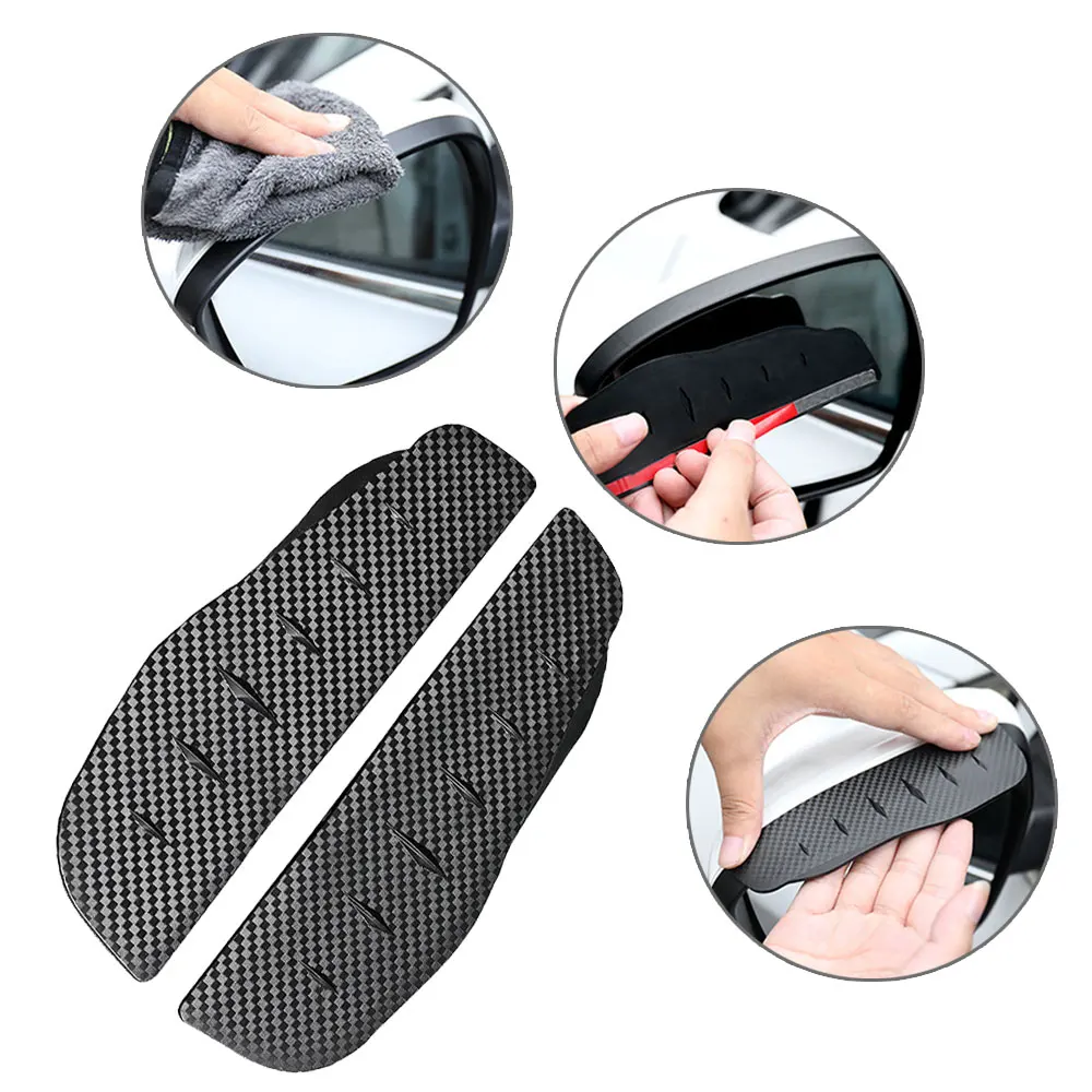 2pcs Carbon Fiber Sun Visor Car Rear View Mirror Rain Cover Eyebrow Side View Mirror Rain Guard Car Protection Universal Parts
2pcs Carbon Fiber Sun Visor Car Rear View Mirror Rain Cover Eyebrow Side View Mirror Rain Guard Car Protection Universal Parts