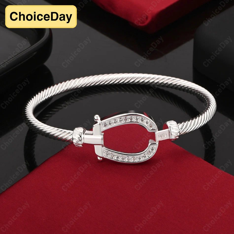 ChoiceDay 925 Sterling Silver Exquisite Fashion Bracelet Women's Accessories Jewelry Fashion Party Gifts 
ChoiceDay 925 Sterling Silver Exquisite Fashion Bracelet Women's Accessories Jewelry Fashion Party Gifts