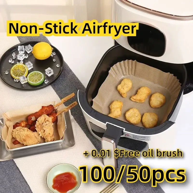 Send Brush AirFryer Disposable Liners, Non-Stick Airfryer Baking Papers, Non-stick Parchment Paper for Baking Roasting Microwave
Send Brush AirFryer Disposable Liners, Non-Stick Airfryer Baking Papers, Non-stick Parchment Paper for Baking Roasting Microwave