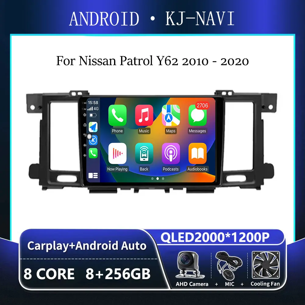 9 inch screen For Nissan Patrol Y62 2010 - 2020 Car Radio Multimedia Player GPS Navigation Wireless Carplay Android 14
9 inch screen For Nissan Patrol Y62 2010 - 2020 Car Radio Multimedia Player GPS Navigation Wireless Carplay Android 14
