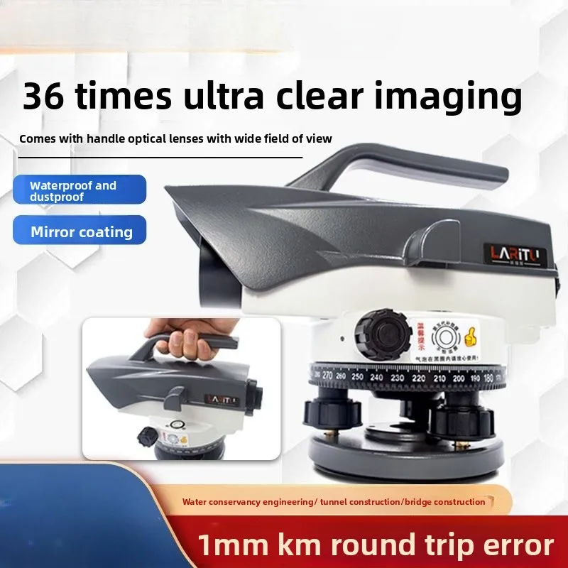 Level 36 Times Full Set Of Automatic Leveling Outdoor Standard High-level Engineering Surveying And Mapping Instrument
Level 36 Times Full Set Of Automatic Leveling Outdoor Standard High-level Engineering Surveying And Mapping Instrument