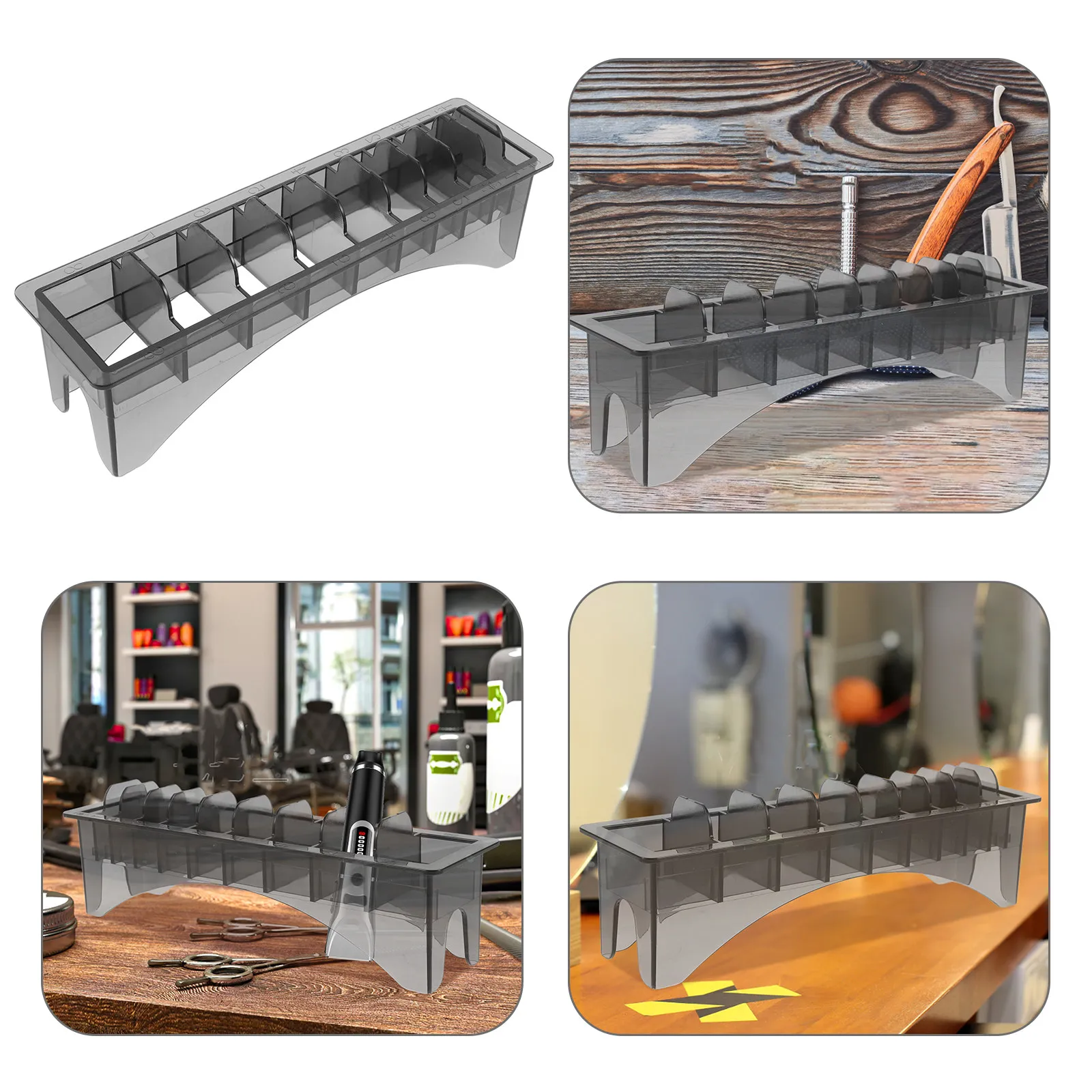 Clipper Comb Holder Rectangular Organizer Storage Case Hair Cutting Guide Combs Accessory Barber Salon Home Clipper Organizer
Clipper Comb Holder Rectangular Organizer Storage Case Hair Cutting Guide Combs Accessory Barber Salon Home Clipper Organizer